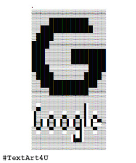 Google Logo Symbol ASCII Art