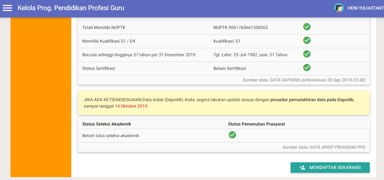 Cara Pendaftaran dan Verifikasi PPG 2019 Melalui Aplikasi ...