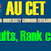 Manabadi AUCET 2018 Results Released Andhra University AUCET, AUEET 2018 Rank Card @ audoa.in