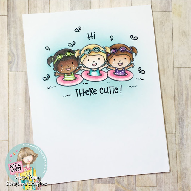 Sunny Studio Stamps: Coastal Cuties Customer Card by Jenn