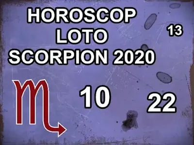 scorpion horoscop numere loto norocoase 2020