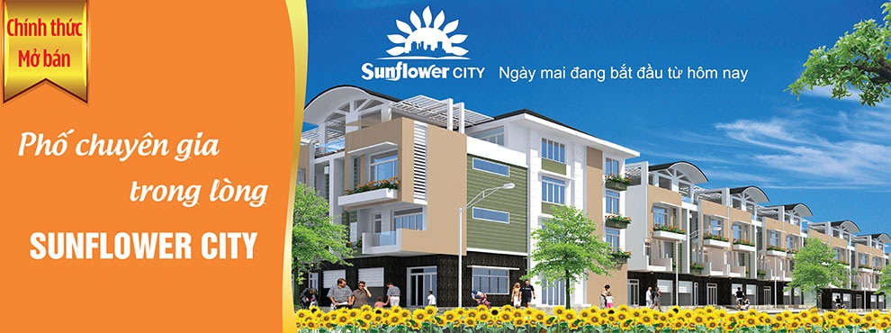 Phố Chuyên Gia trong lòng Sunflower City 322 triệu/nền trả góp trong 24 tháng Mr Nhựt 0918 800 456