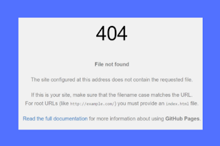 Cara memperbaiki kesalahan http 404 hosting di github pages