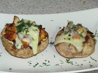 Ciuperci umplute cu pui / Chicken Stuffed Mushrooms Recipe