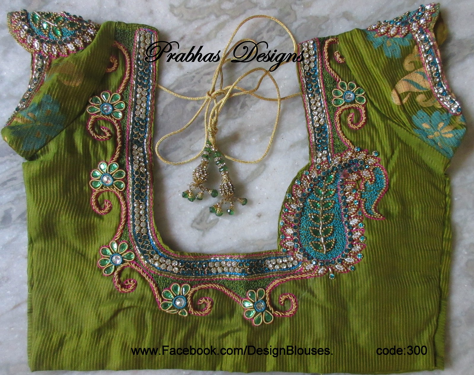 Aari Embroidery classes by Prabhas Designs Aari Embroidery Blouses