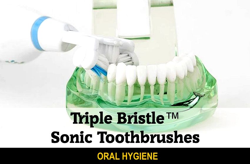 ELECTRIC TOOTHBRUSH Triple Bristle Original Sonic Toothbrush OdontoFarma