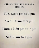 CHAZY PUBLIC LIBRARY HOURS OF OPERATION