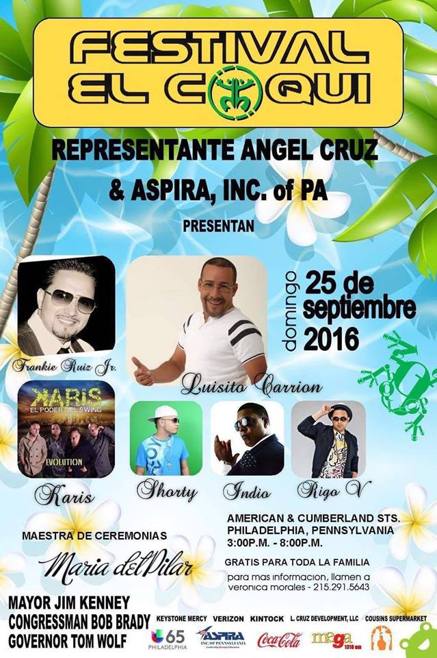 Philly Loves Drums September 25, 2016 300800 PM Festival El Coqui