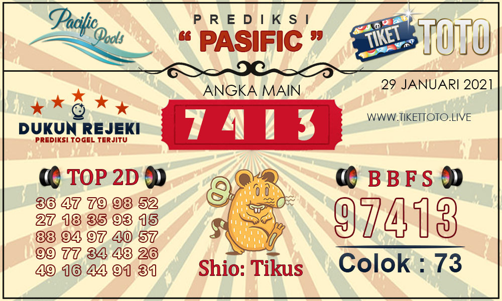 Prediksi Togel PASIFIC TIKETTOTO 29 JANUARI 2021