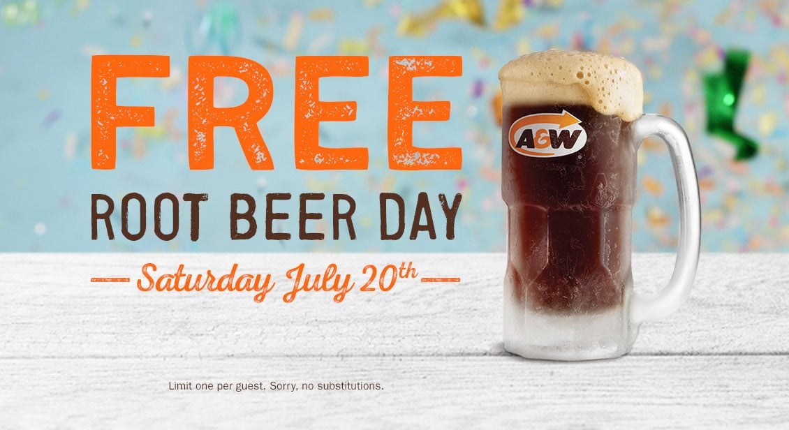 Sunny 飲飲食食 A&W (Free Root Beer Day)