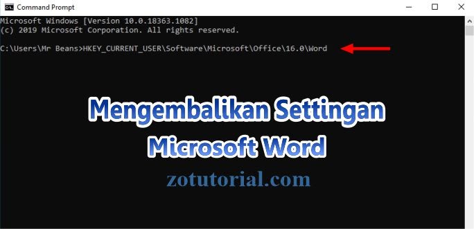 Cara mengembalikan settingan microsoft word ke default Cara mengembalikan settingan microsoft word ke default