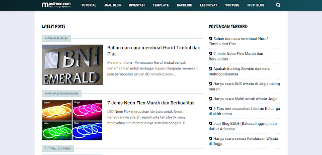 Template Blog Mastimon itu Apa ?