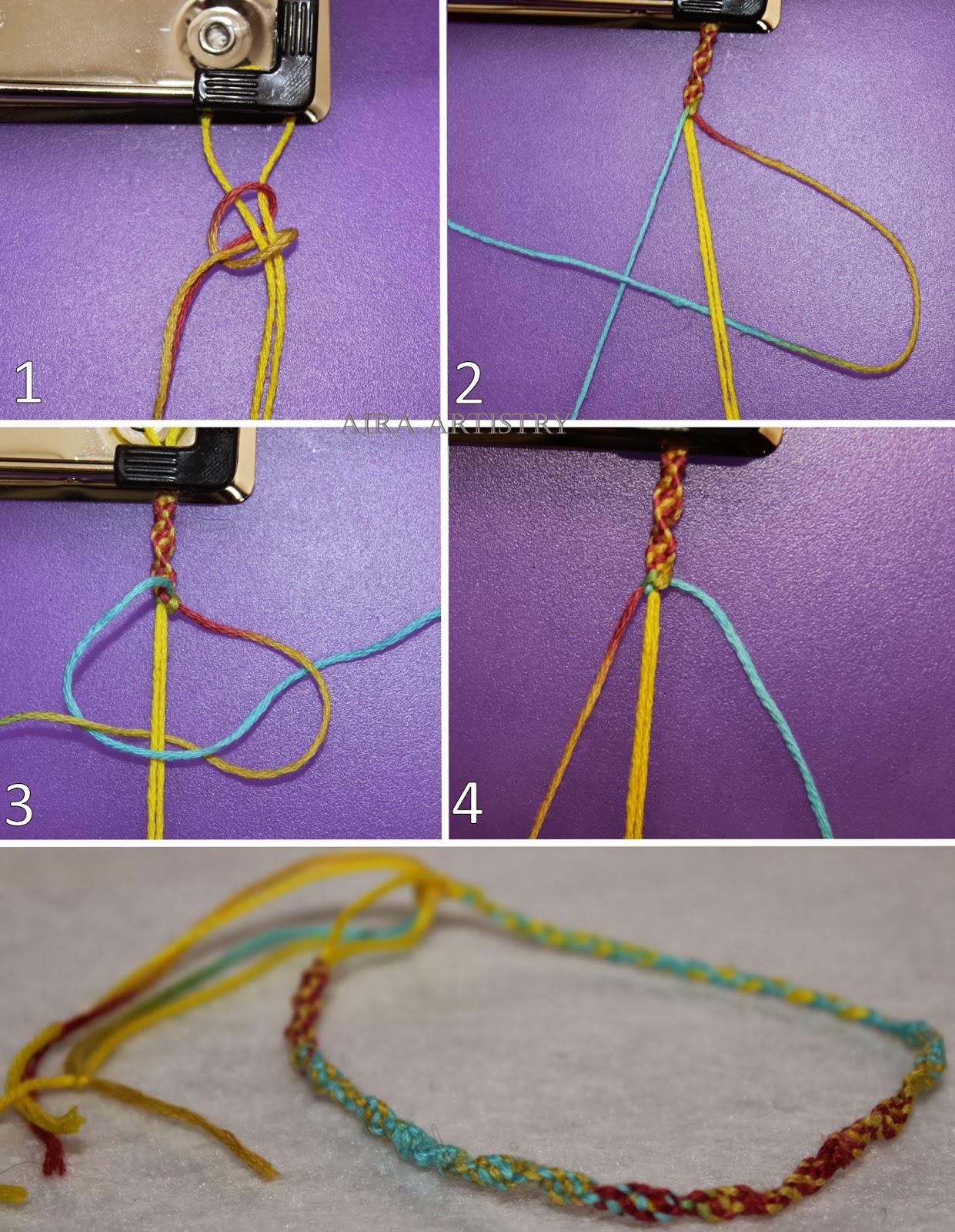 Aira Artistry March Madness French Knot Friendship Bracelet