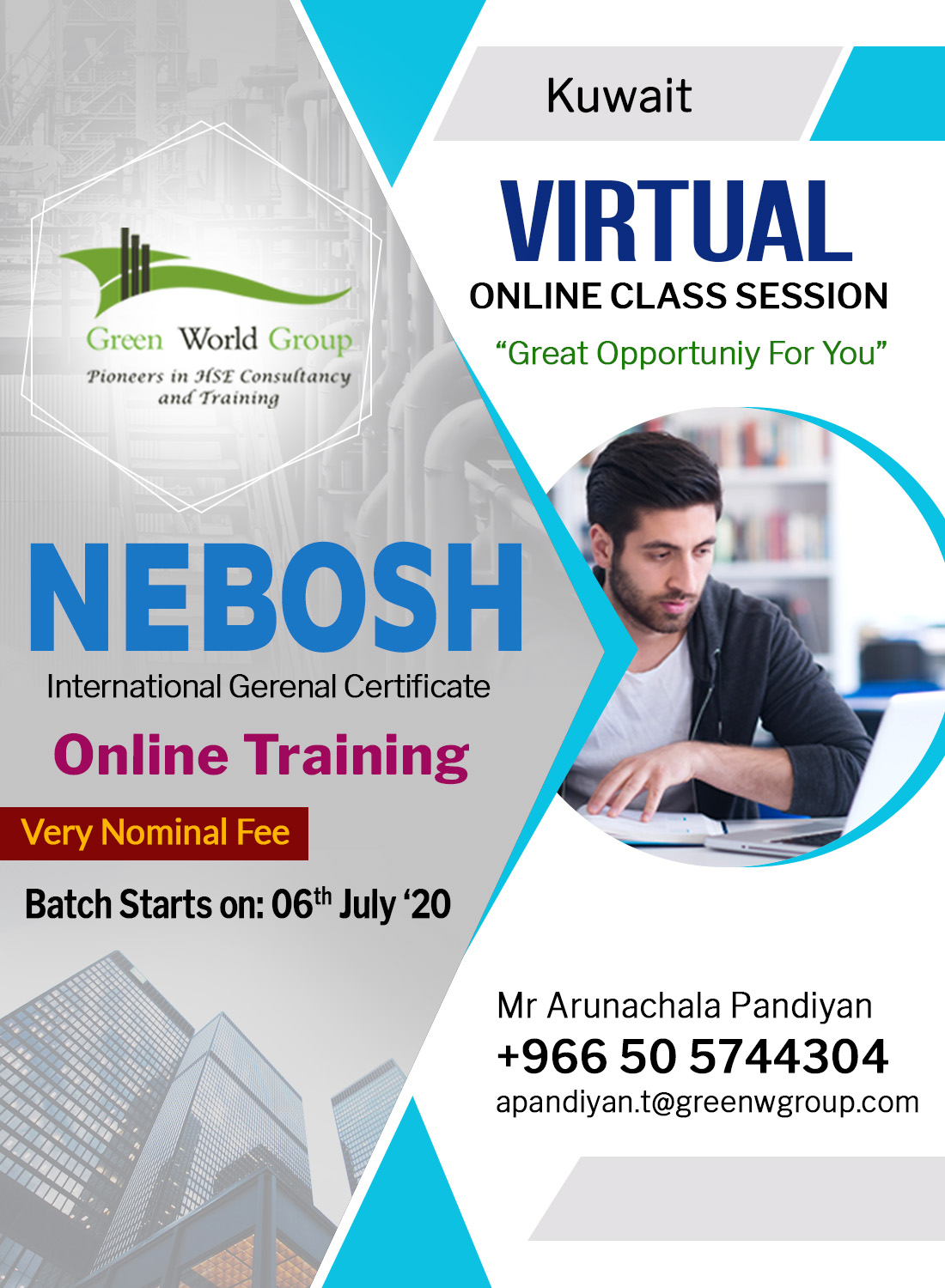 NEBOSH IGC Online Course in Kuwait Virtual Training Nebosh and