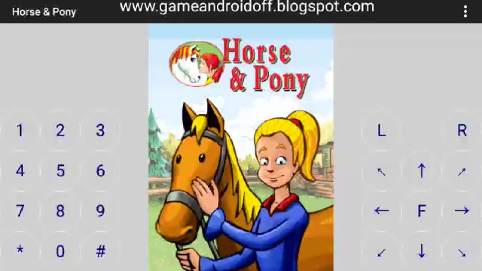 Horse and pony Java .jar game 195kb (j2me loader) android Java emulator
