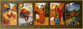Celtic lenormand, birds, bear, woman, lady, snake