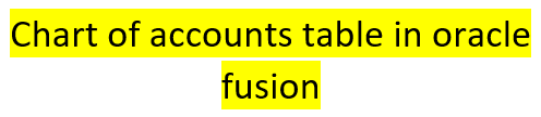 Oracle Application's Blog: Chart of accounts table in oracle fusion