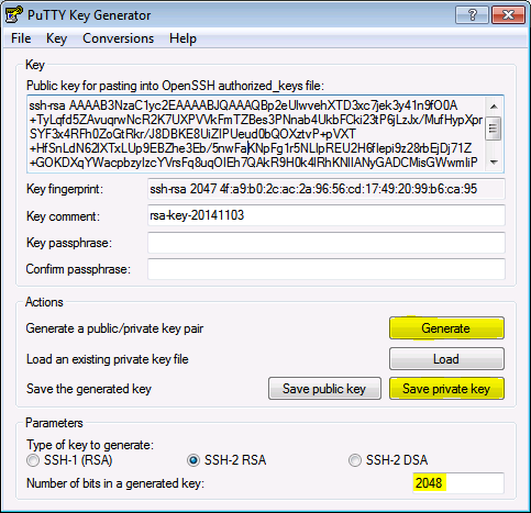 putty key generator key Cara Menjalankan SSH Key Dengan Putty Di Windows