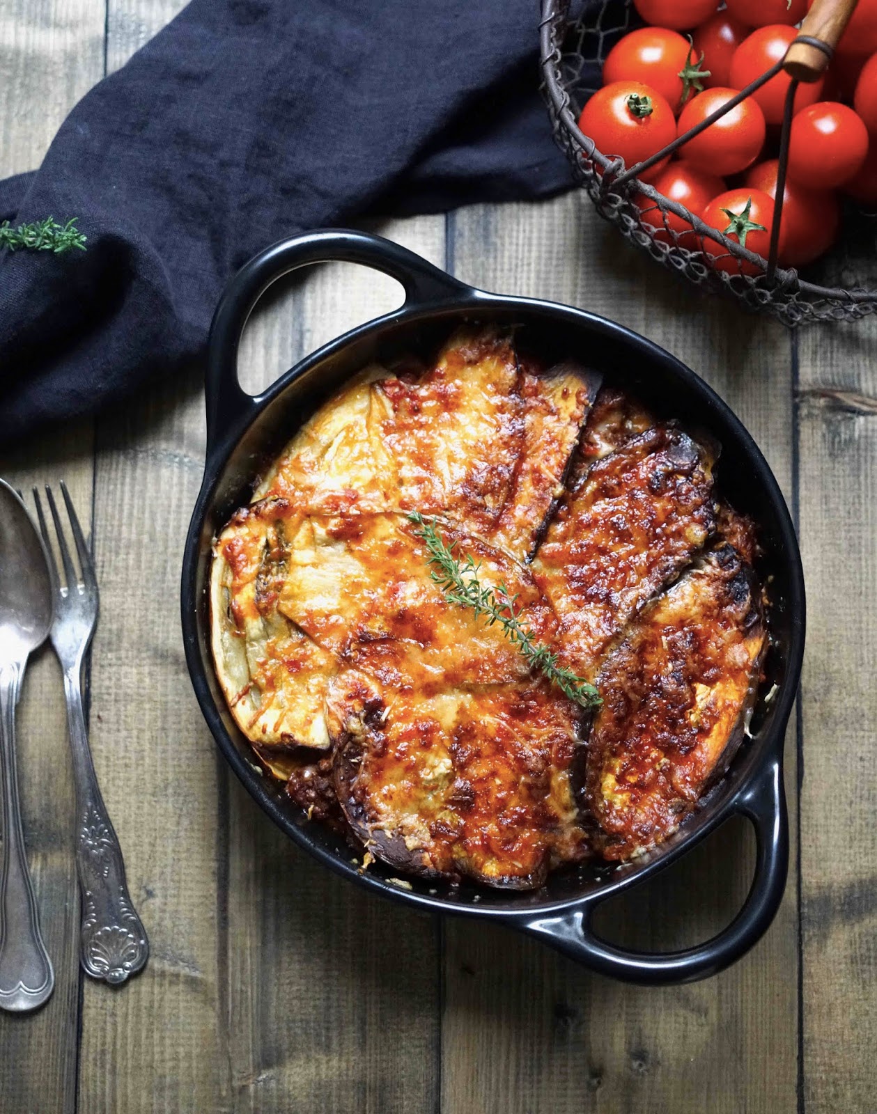 Gratin d'aubergines à la viande hachée On dine chez Nanou