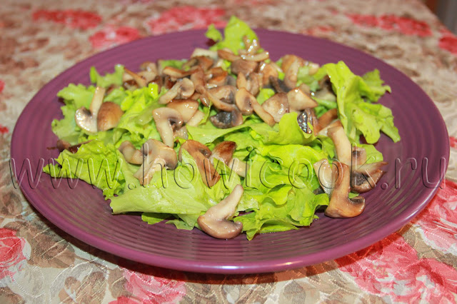 рецепт салата с авокадо и шампиньонами с пошаговыми фото