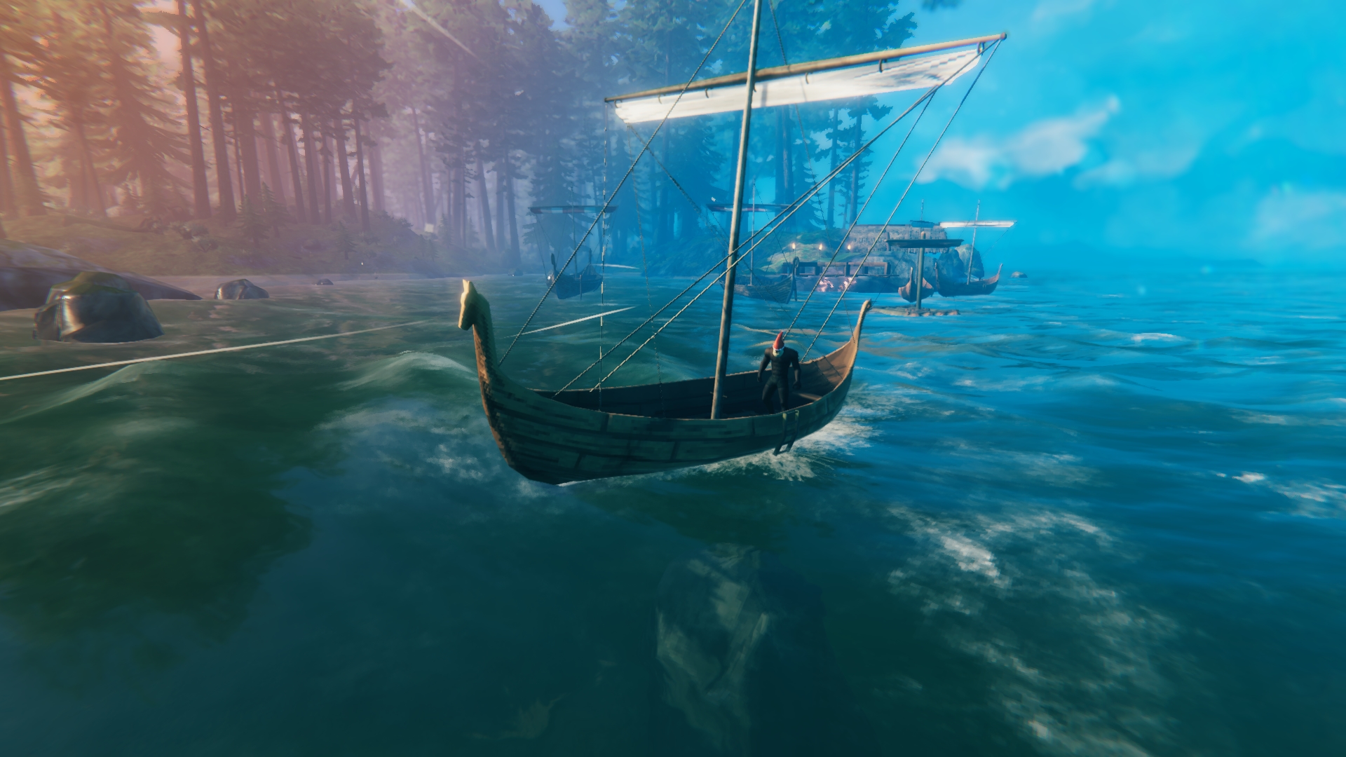 How to build a ship and your own fleet in Valheim