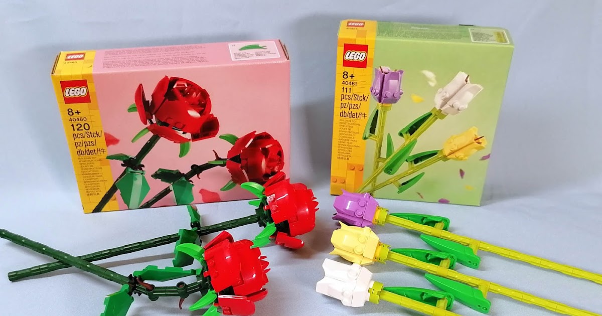 Improved version of the LEGO rose, The original set looks t…