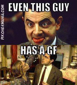 mr bean and his girlfriend