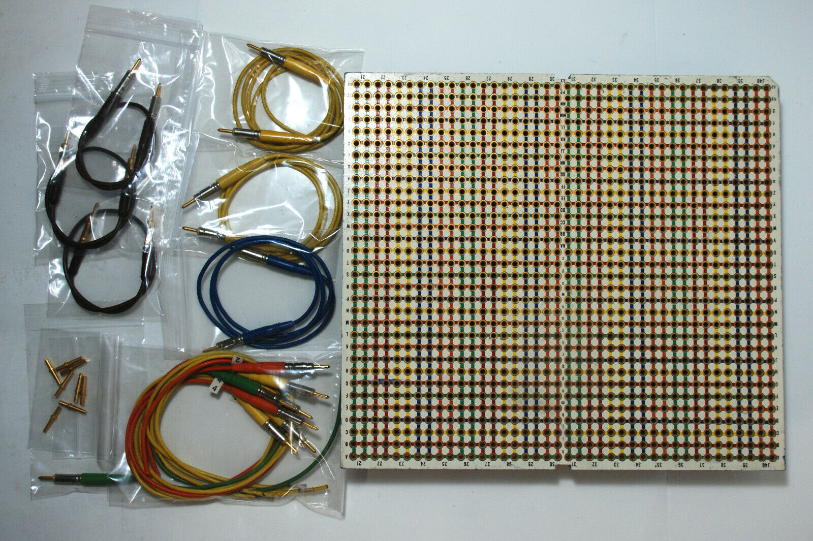 MATRIXSYNTH Pin Matrix Patch Bay Panel & Cables For DIY Modular Synth