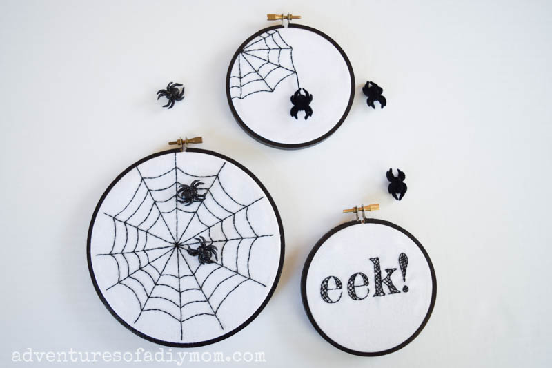 Spider web embroidery with free pattern  adventures of a diy mom Spider web embroidery with free pattern  adventures of a diy mom
