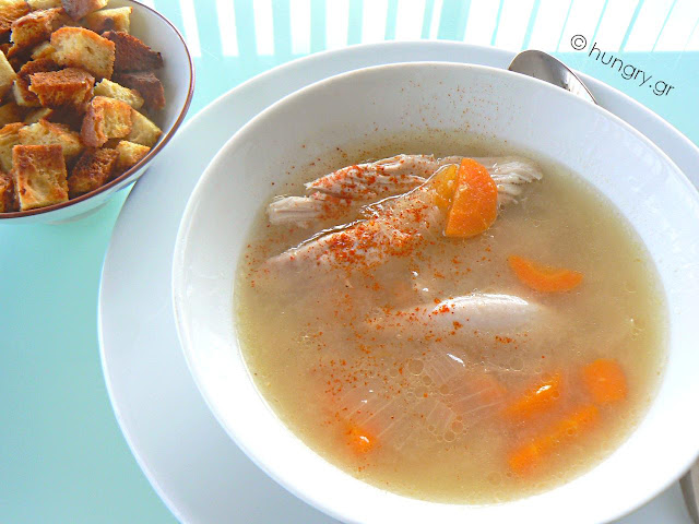 Chicken Soup with Frumenty