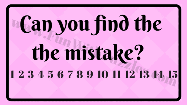 Find The Mistake If You Are Genius