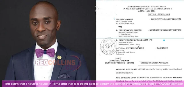 Disregard Claims That I've A House In Tema To Be Sold To Pay Damages - Owusu Bempah