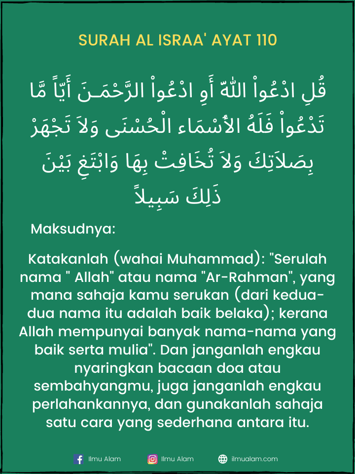 99 Nama Allah Asmaul Husna dan Maksud Terjemahan Rumi