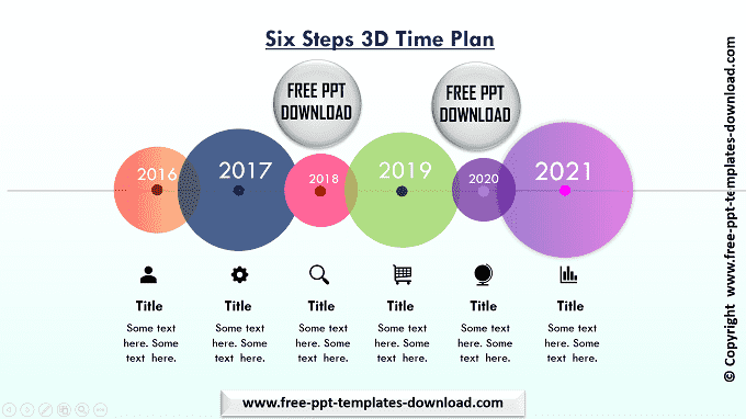 Six Steps 3D Time Plan Dark