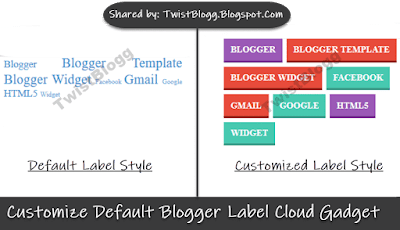 Customize Default Label Gadget In Blogger - Cloud Customize Default Label Gadget In Blogger - Cloud