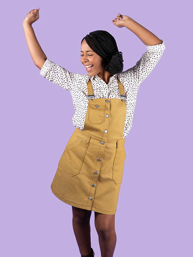 Bobbi skirt and pinafore sewing pattern - Tilly and the Buttons