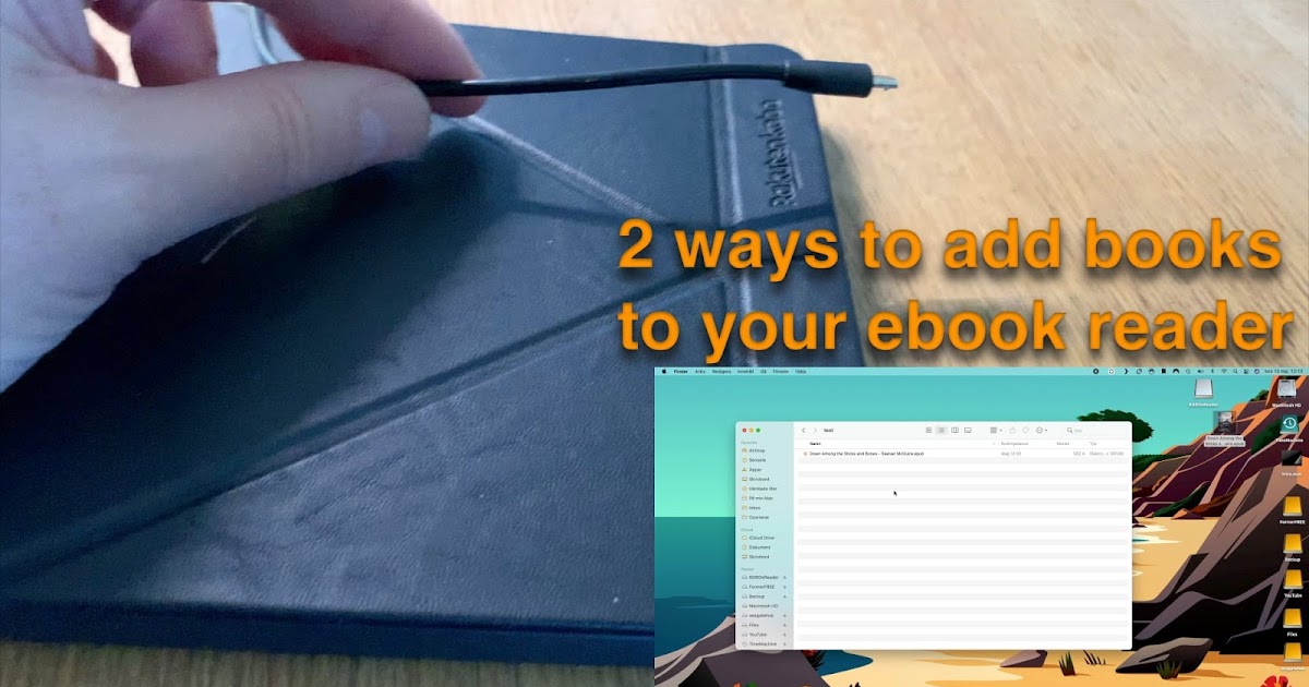 How to transfer ebooks to a Kobo Libra H2O ereader (ebook reader)