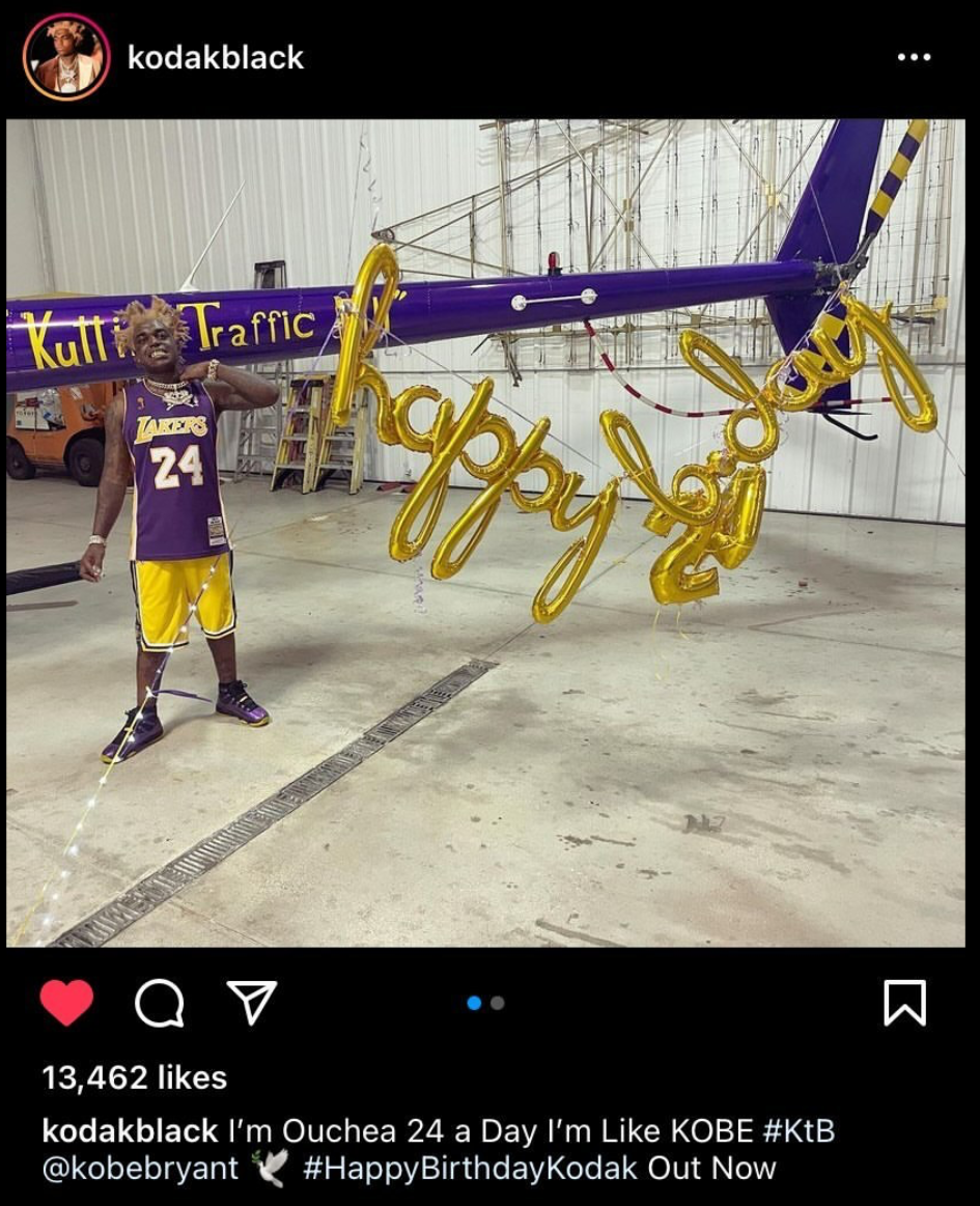 Rhymes With Snitch Celebrity and Entertainment News Kodak Black Upsets Fans with Kobe