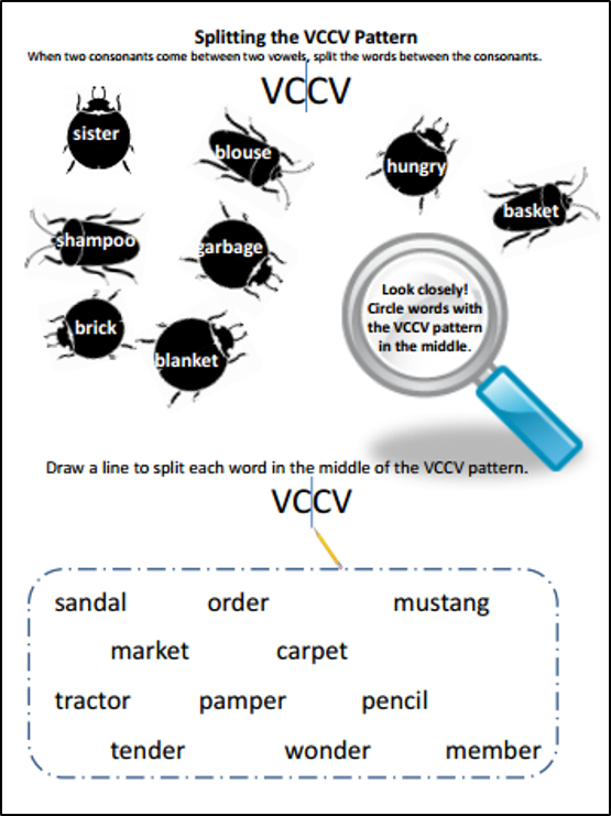  FREE  Syllable Rules Practice Pages