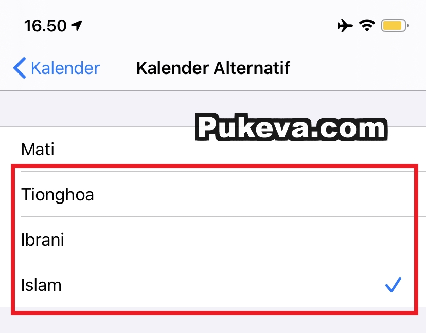 Cara Menampilkan Kalender Islam / Hijriyah di iPhone & iPad PUKEVA