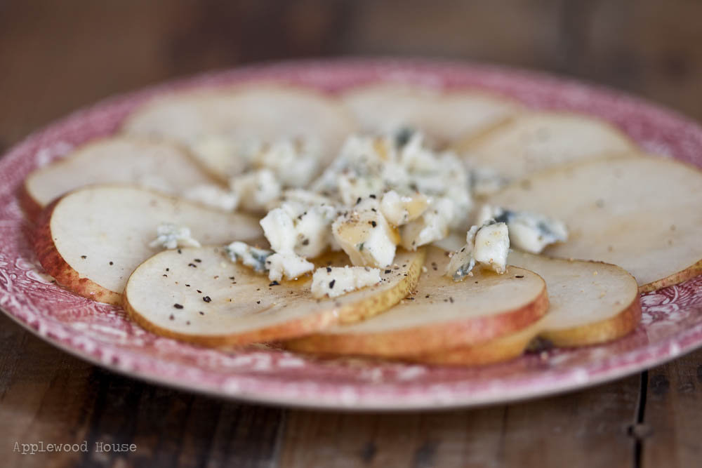 Noch mehr Birnen Content - Carpaccio aus Birnen und Gorgonzola mit ...