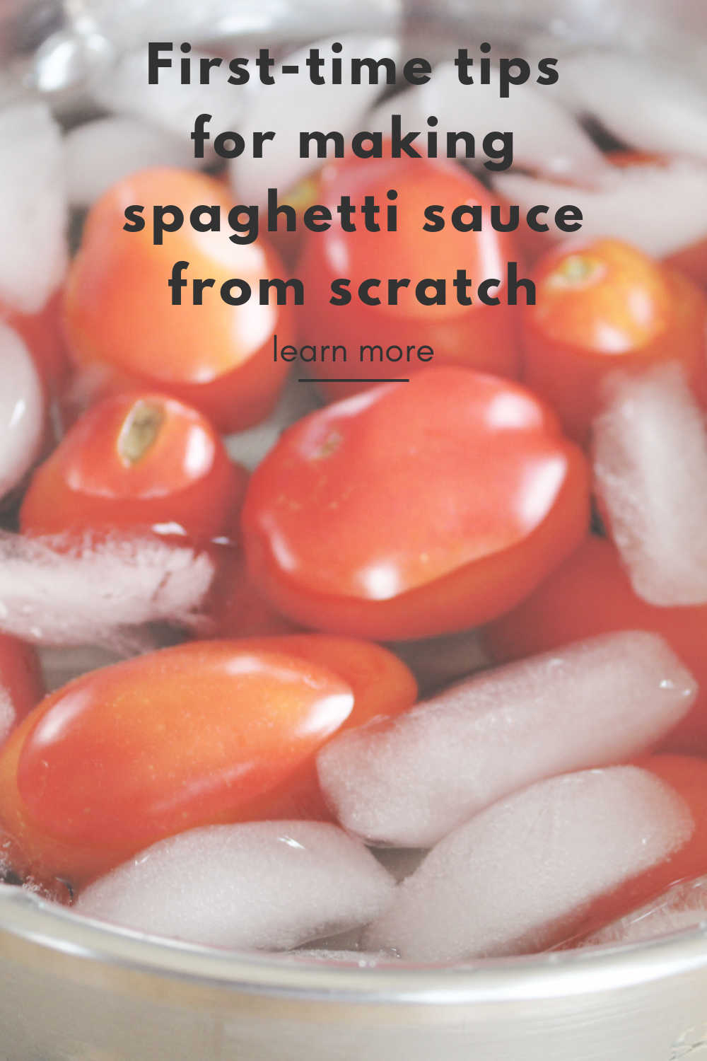 Homemade Spaghetti Sauce Using Fresh Garden Tomatoes