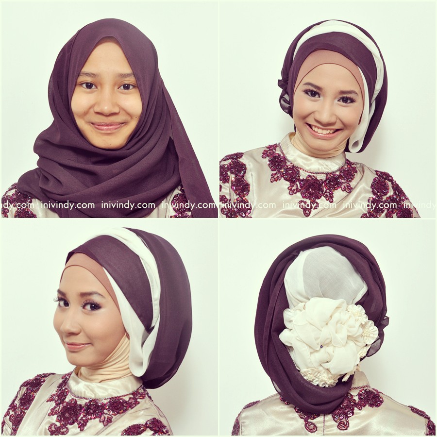 29 Gambar Keren Tutorial Hijab Inivindy Paling Baru Tutorial Hijab