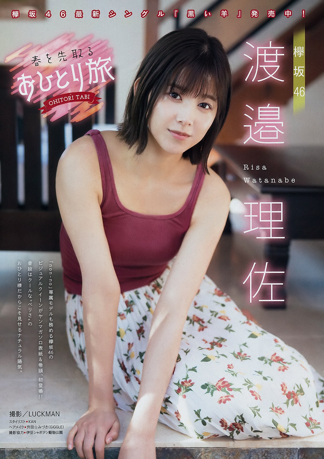 Risa Watanabe 渡邉理佐, Young Magazine 2019 No.14 (ヤングマガジン 2019年14号)