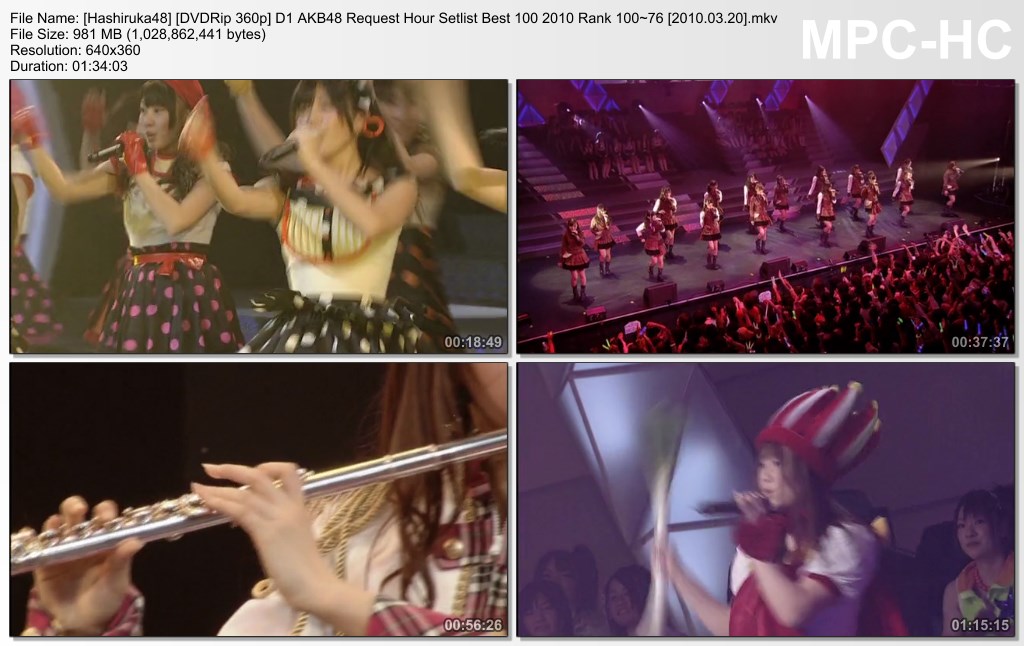DVDRip AKB48 Request Hour Setlist Best 100 2010 (2010.03 ...
