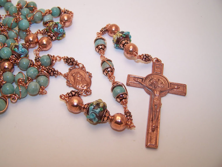 No. 11. b. SOLID COPPER! Rosary Of The Sacred Heart Of Mary