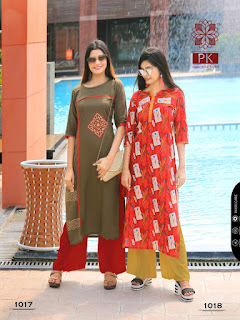Aradhna pk Sparkle rayon Daily wear kurtis wholesaler