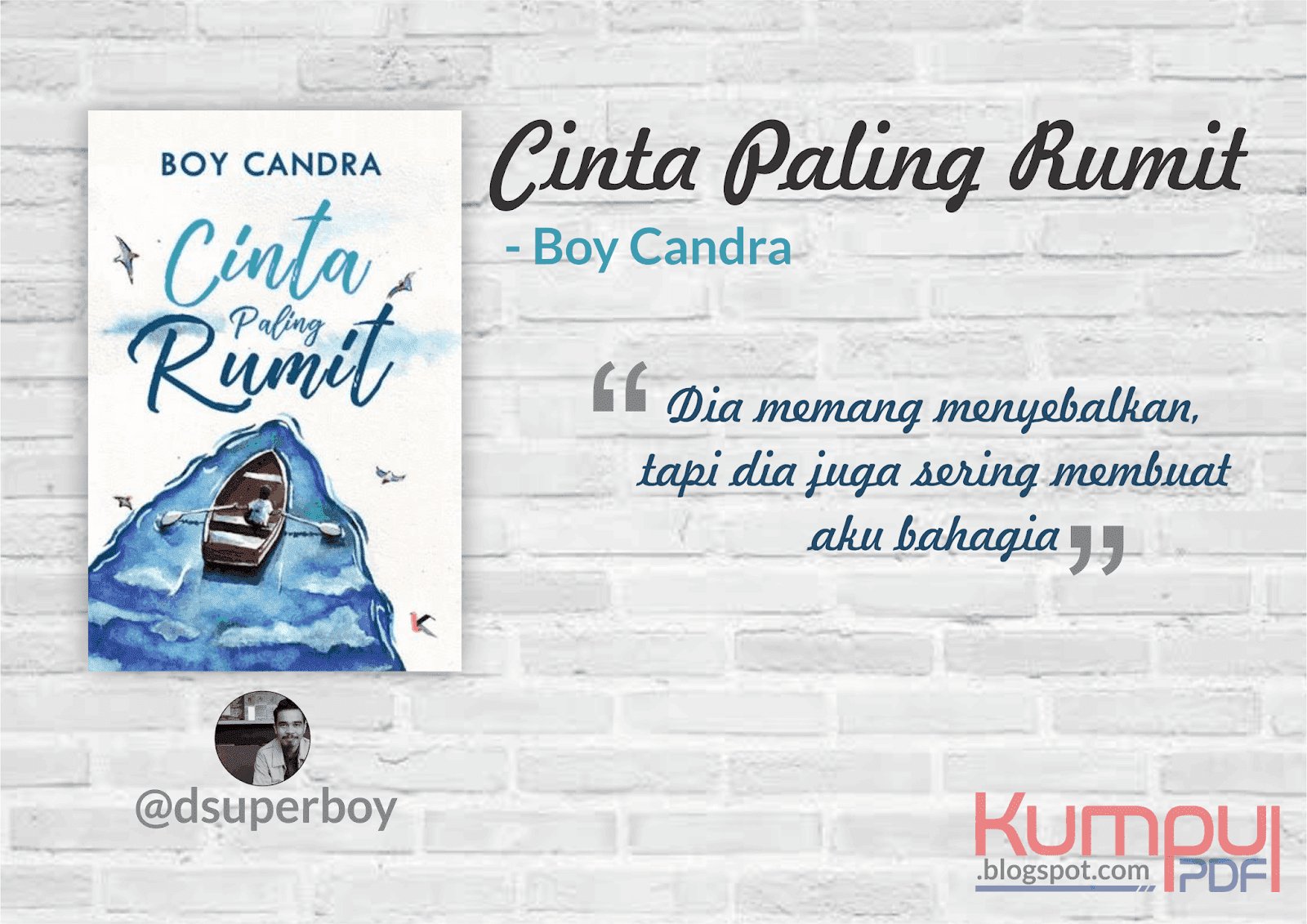 Download Novel Cinta Paling Rumit By Boy Candra Gudang