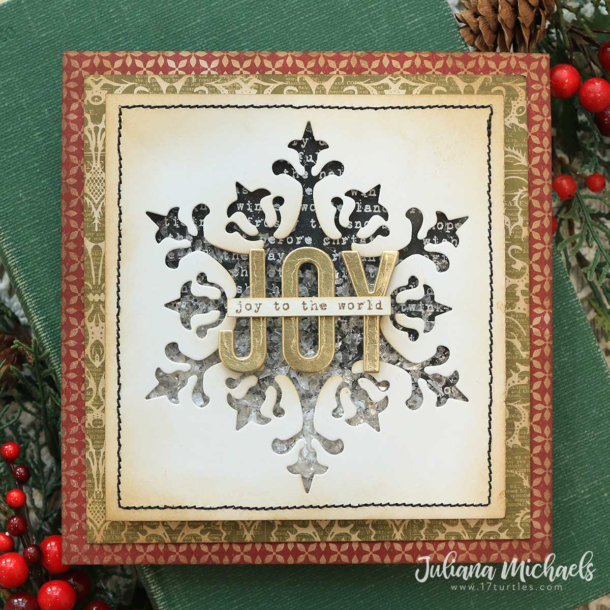 Christmas Joy Card with Tim Holtz &amp; Sizzix 2023 Release! Video 