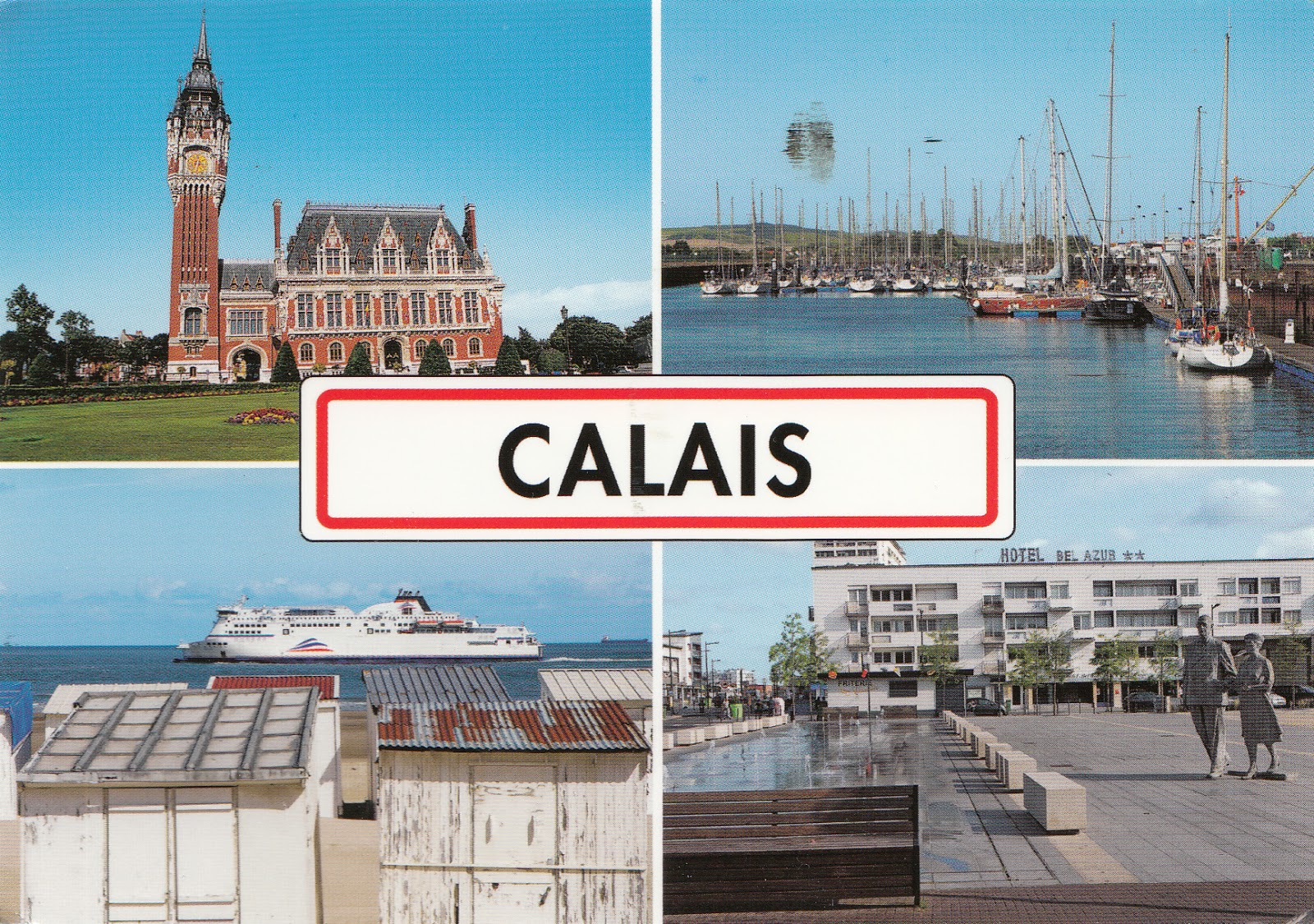 My postcard and stamp week France Calais